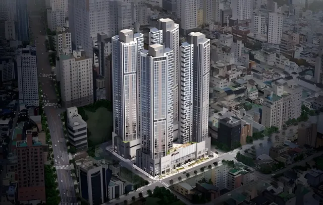 힐스테이트 문수로 센트럴 2단지 조감도