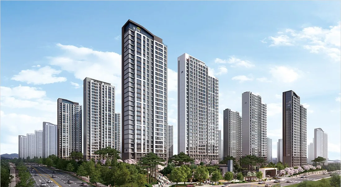 지제역 반도체밸리 제일풍경채 2블록 조감도