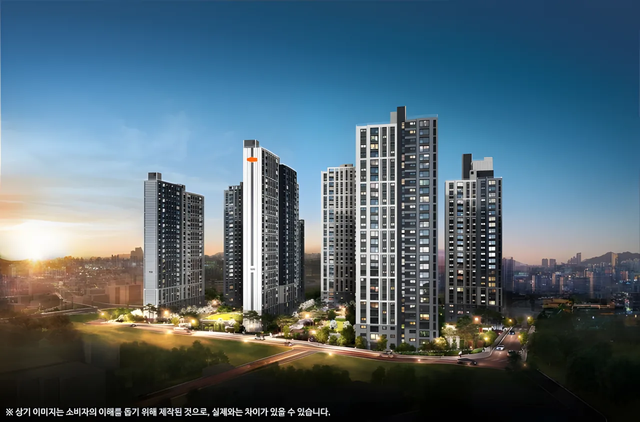 e편한세상 제물포역 파크메종 조감도