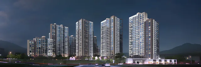 두산위브더제니스 센트럴 용인 조감도