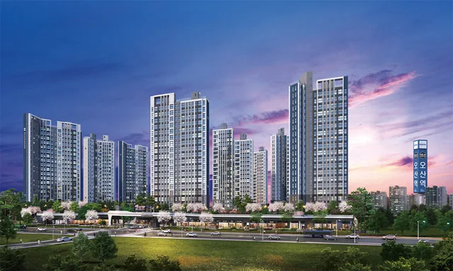 오산역 금강펜테리움 센트럴파크(A8블록) 조감도