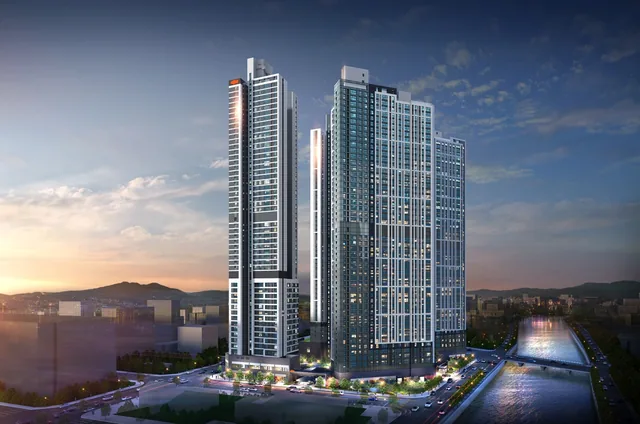 e편한세상 범일 국제금융시티 조감도