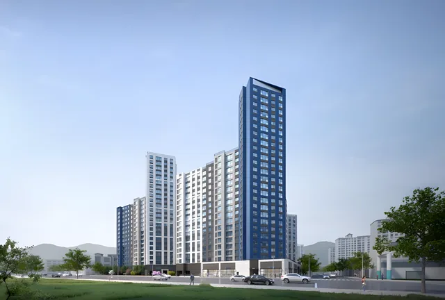 두산위브 더센트럴 부평 조감도