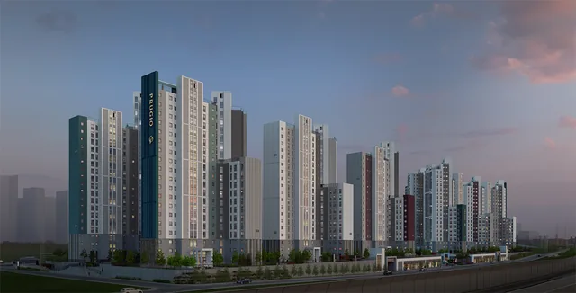 송내역 푸르지오 센트비엔(2차) 조감도
