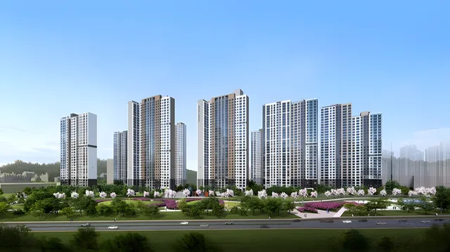 평택 브레인시티 10BL 앤네이처 미래도 조감도