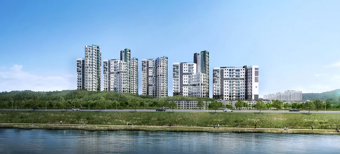 효성해링턴 플레이스 영주 더리버 조감도