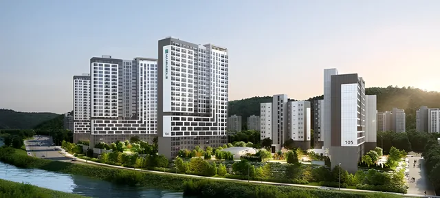 울산 다운2지구 유승한내들 에듀포레 조감도