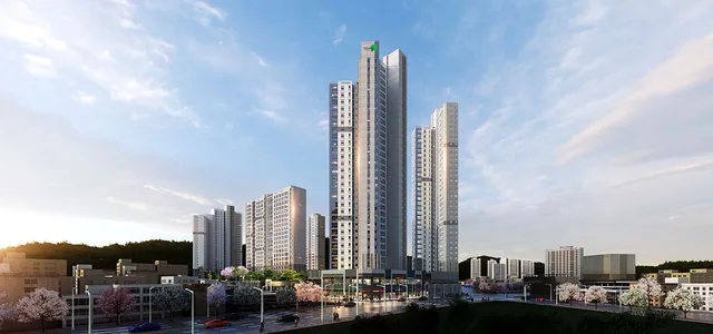 울산 호수공원 에일린의 뜰 1단지 조감도