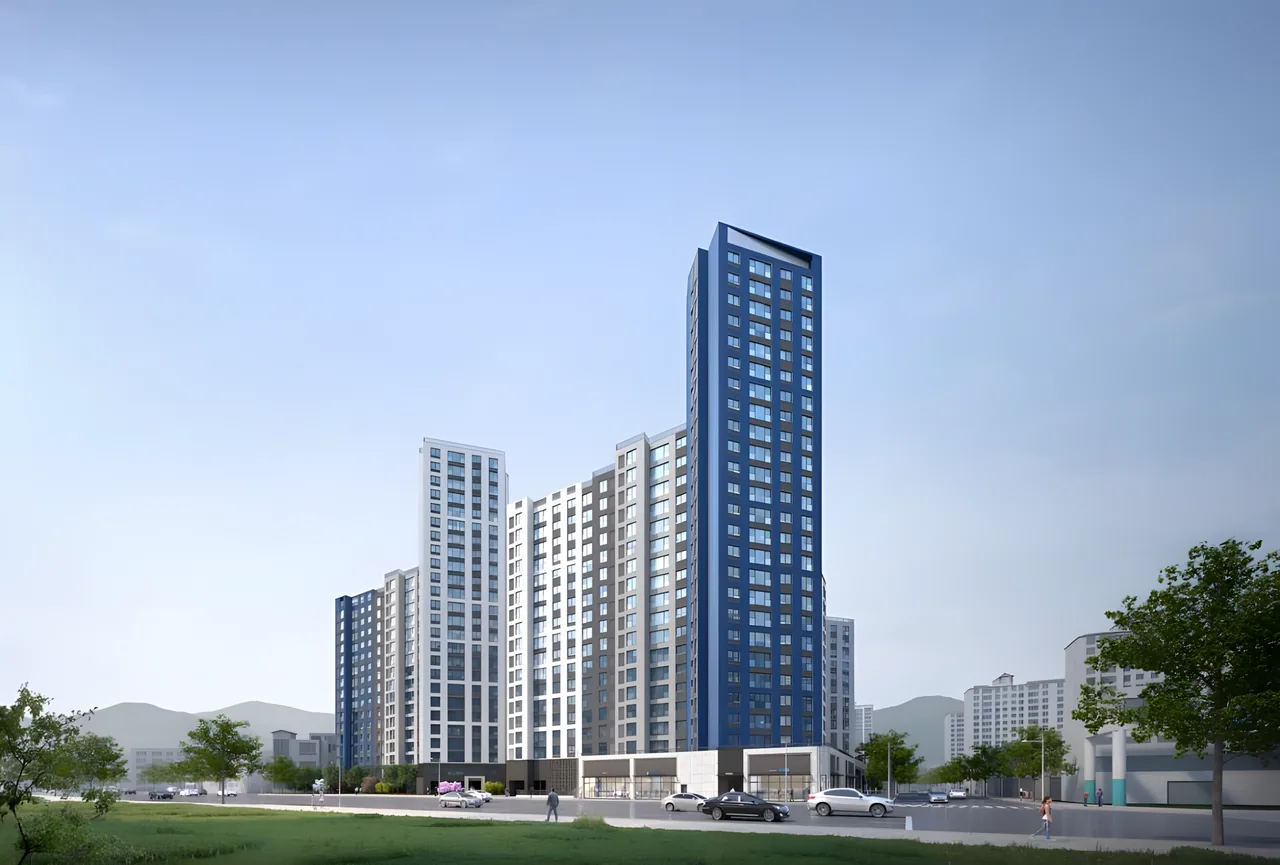 두산위브 더센트럴 부평 조감도