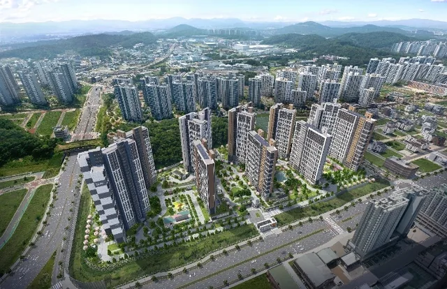 오산세교2지구 A5BL 우미 린 포레아시티 조감도