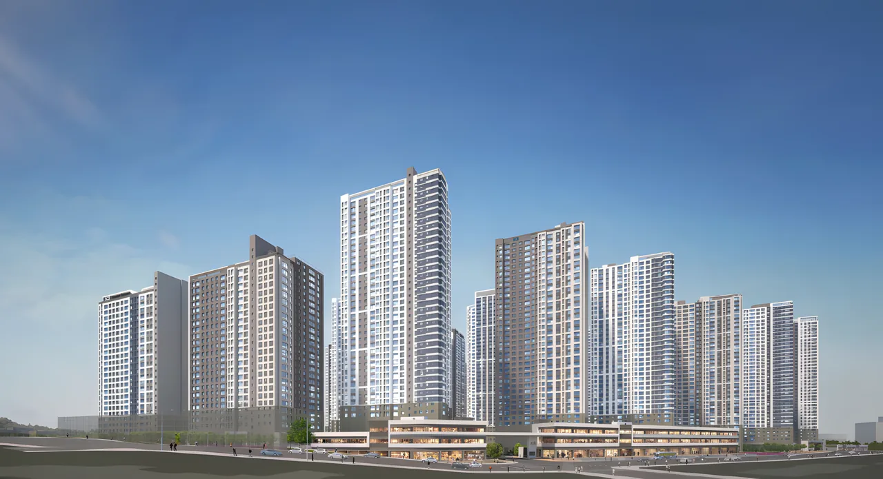 철산자이 더 헤리티지 조감도