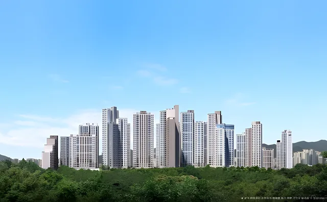 안양자이 헤리티온 조감도